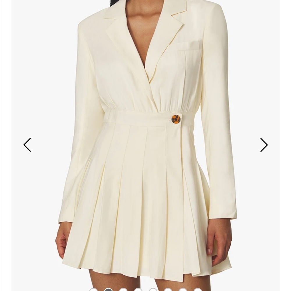 WeWoreWhat White Blazer Twill Tennis Dress - Size Small NWT